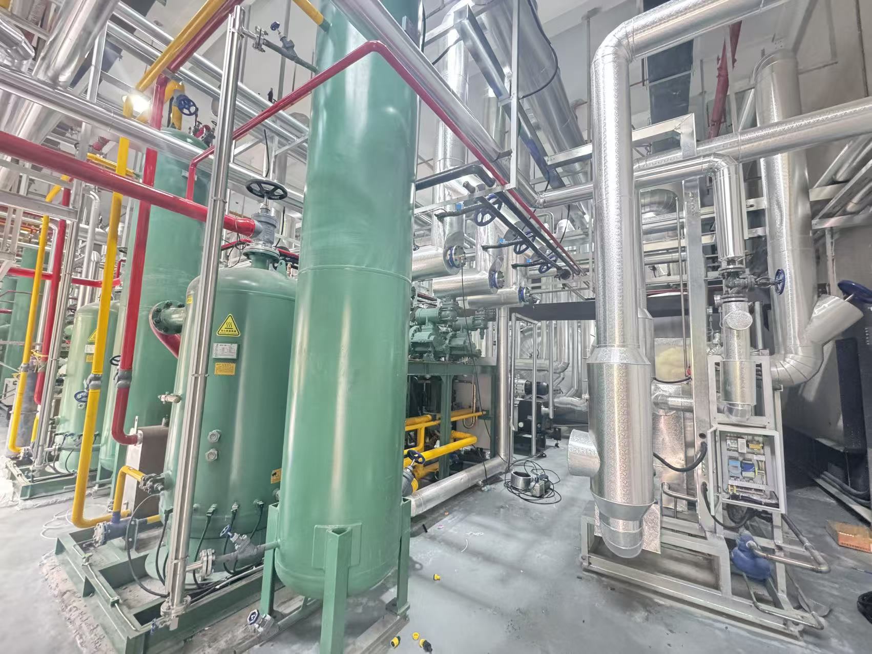 Industrial coffee extraction system at the Salween Coffee facility